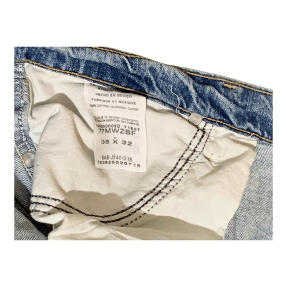 Men's Wrangler Relaxed Fit Boot Cut Jeans Size 38” -  32” - Picture 6 of 6